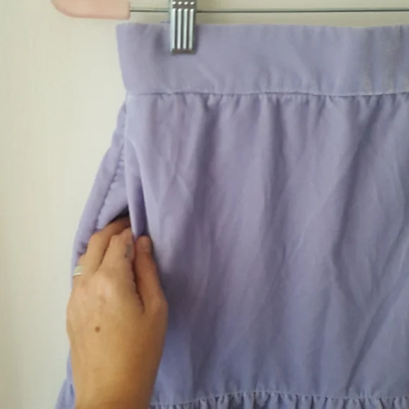 🌙J.CREW Peplum Velvet Lavender Skirt. - Picture 6 of 11